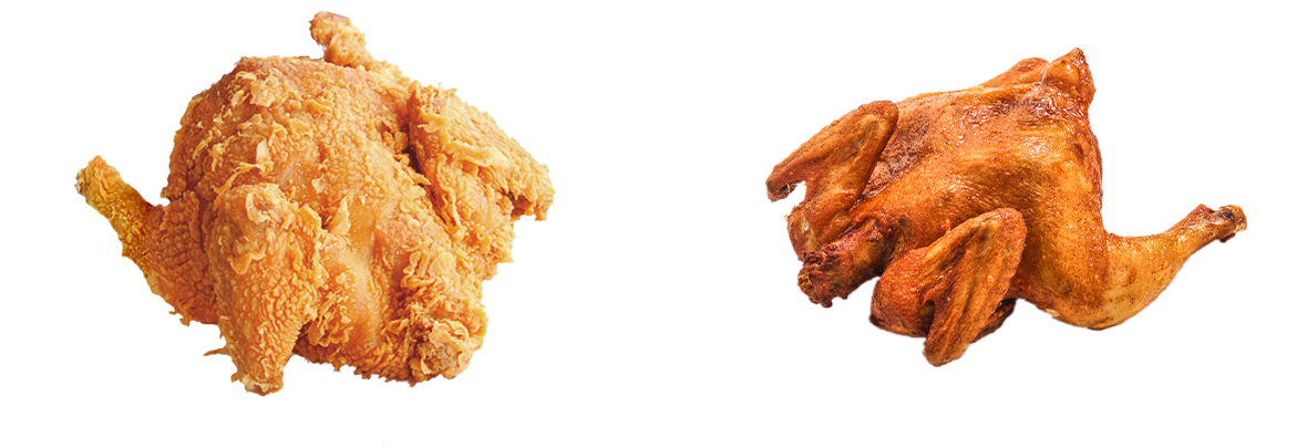 脆皮鸡、蜜汁鸡