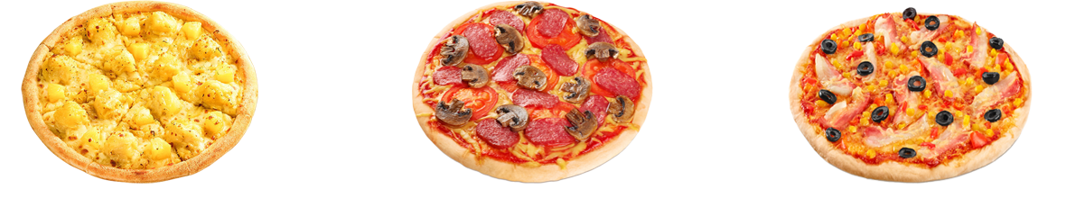 榴莲披萨、米肠披萨、蟹柳披萨