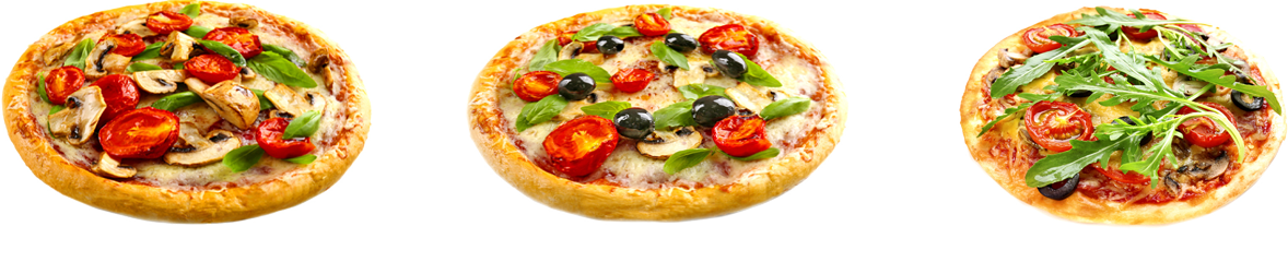 芝士披萨、鸡肉披萨、烧鸡披萨