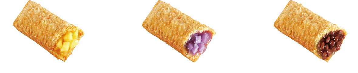 菠萝派、香芋派、红豆派